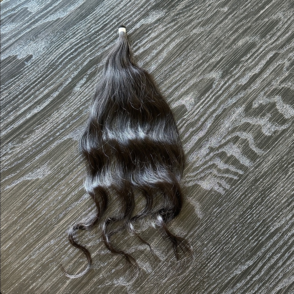 New Covet & Mane Tie-In Beach Wave 26” Long by 11.5” Wide Black Human Hair Weft
